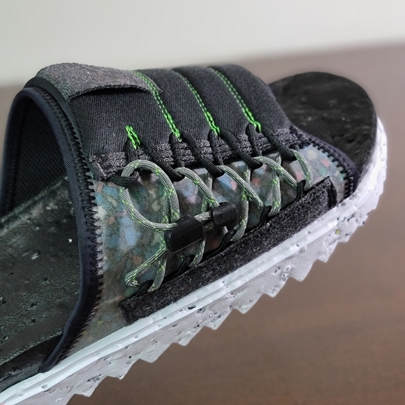 NIKE Asuna SE Crater Slide Limited Black White New - Picture 9 of 12